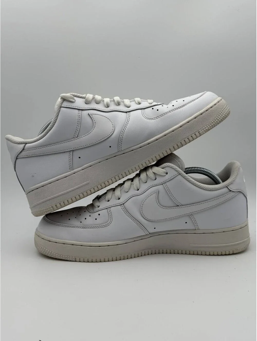 Nike Air Force 1 Low Triple White Leather Sneakers CW2288-111 Men’s 11